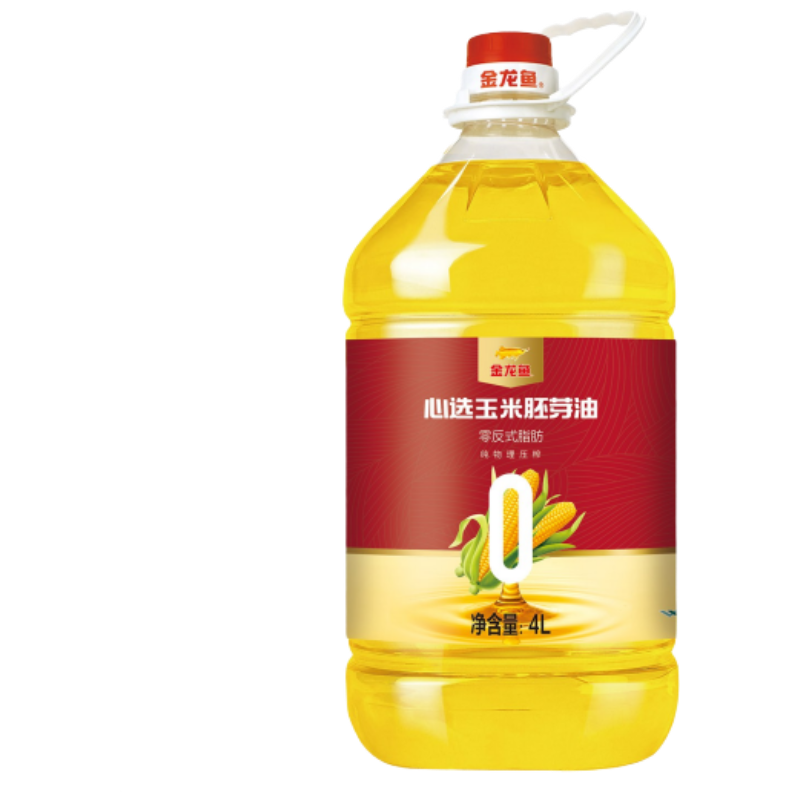 金龙鱼 玉米胚芽油（零反） 心选 4L 红色（单位：瓶）
