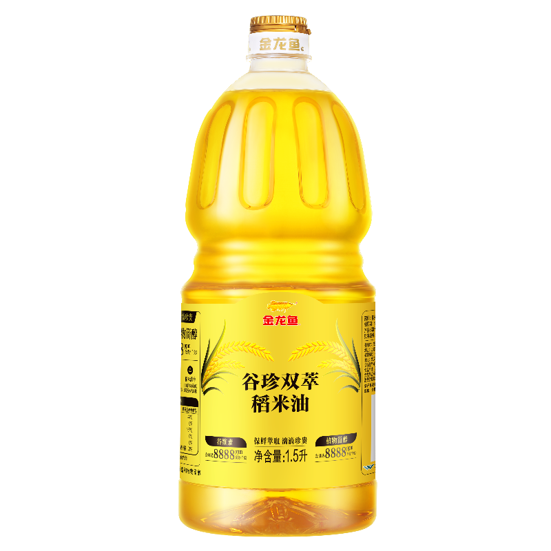 金龙鱼 稻米油 谷珍双萃 1.5L 金色（单位：瓶）