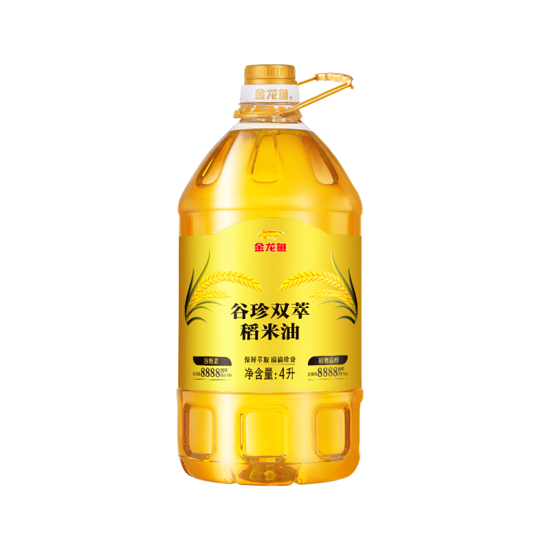 金龙鱼 稻米油 谷珍双萃 4L 金色（单位：瓶）