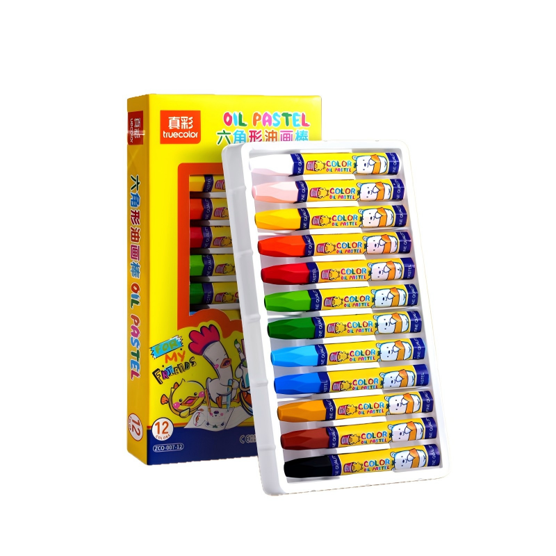 童益星 油画蜡笔 ZC0-007 1盒/12色 混色（单位：盒）