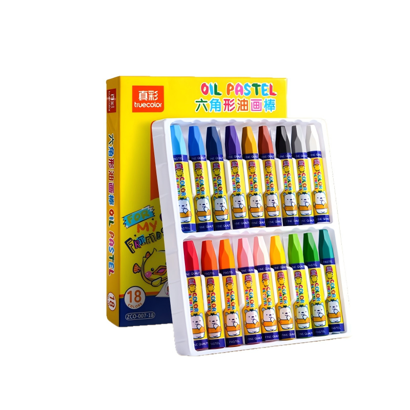 童益星 油画蜡笔 ZC0-007 1盒/18色 混色（单位：盒）