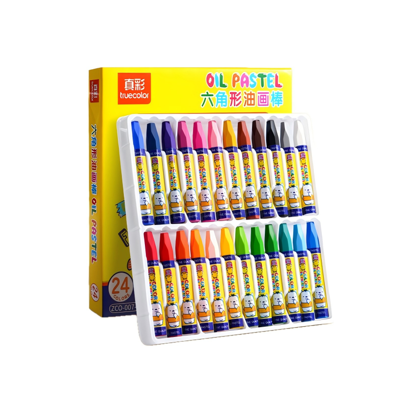 童益星 油画蜡笔 ZC0-007 1盒/24色 混色（单位：盒）