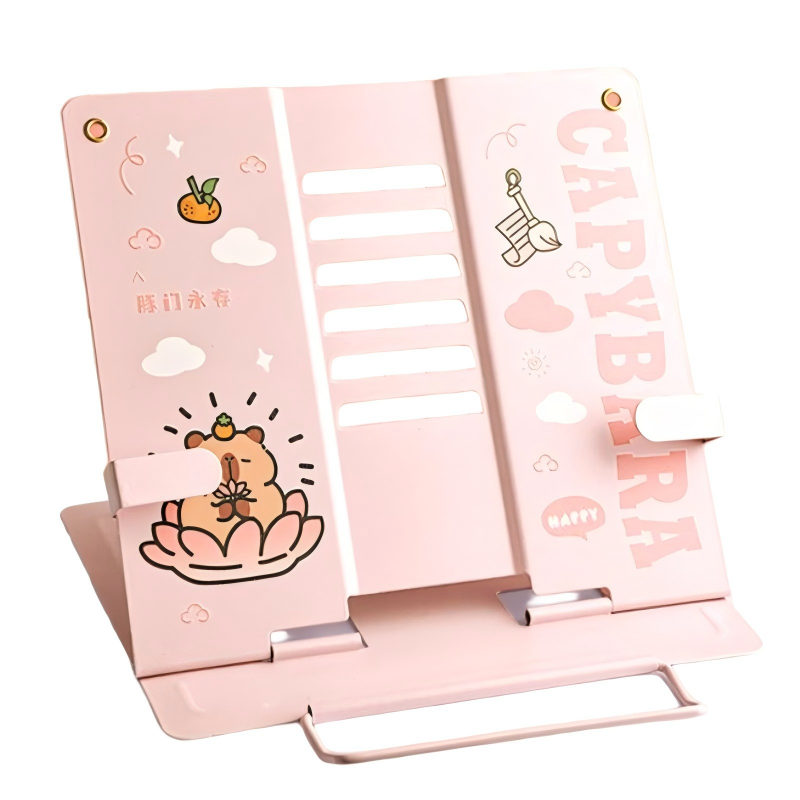 童益星 桌面阅读架 卡皮巴拉 六档  粉色（单位：个）