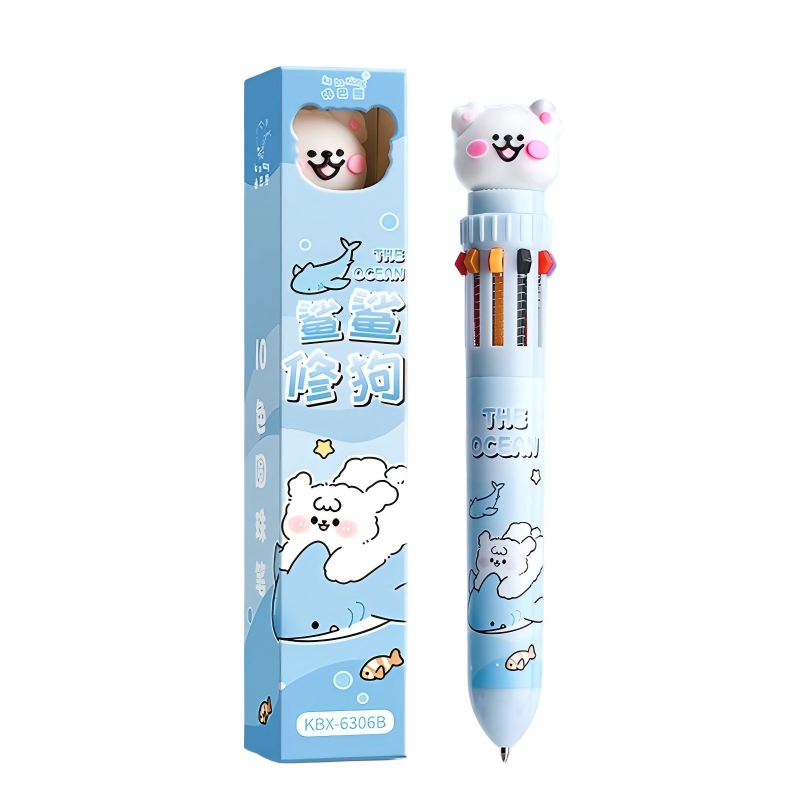童益星 圆珠笔 鲨鲨修狗 1支笔/共10色  蓝色（单位：个）