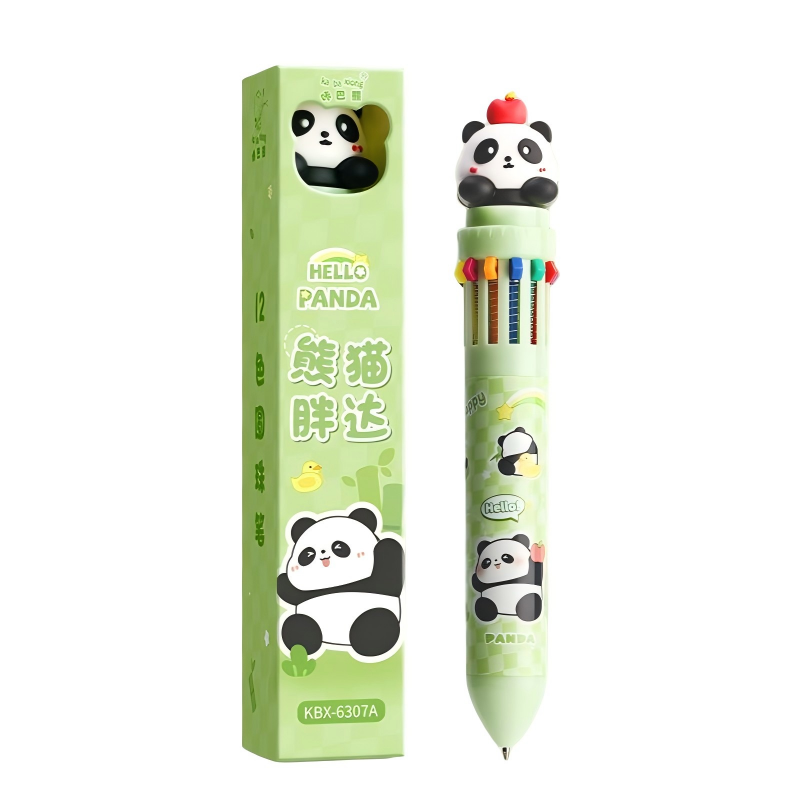 童益星 圆珠笔 熊猫胖达 1支笔/共12色  绿色（单位：个）