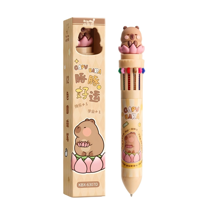 童益星 圆珠笔 豚豚好运 1支笔/共12色  褐色（单位：个）