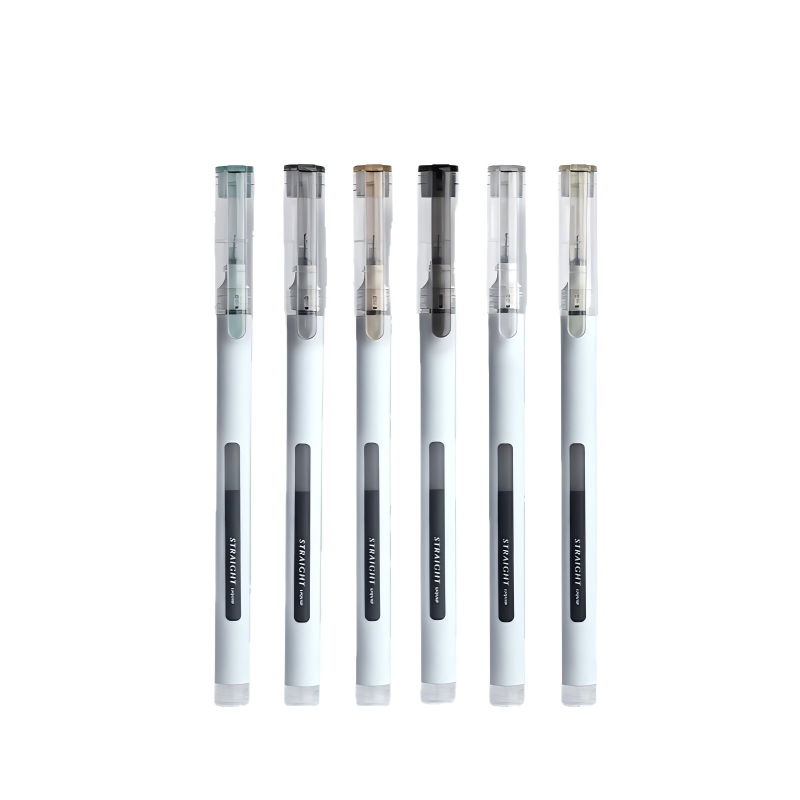 童益星 中性笔 极简 1盒6支装 混色（单位：盒）