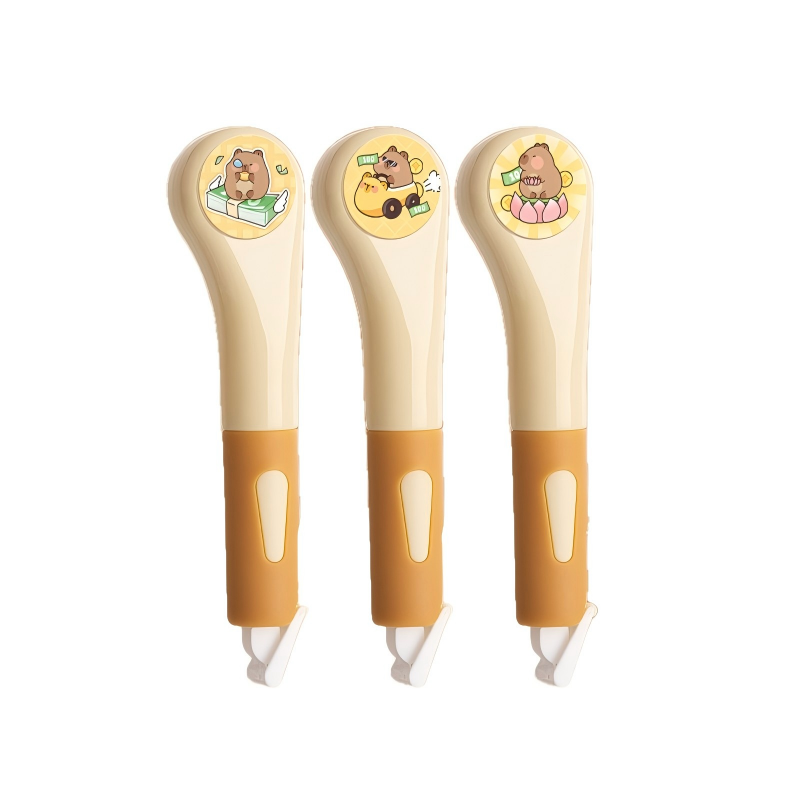 童益星 笔形修正带 卡皮巴拉 1盒3支装  黄色（单位：盒）