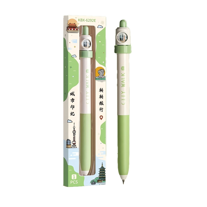 童益星 转转解压中性笔 转转旅行笔 长14.8cm 绿色（单位：支）