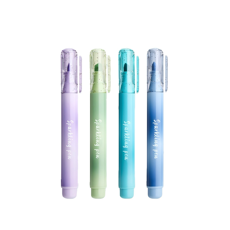 童益星 荧光笔 极光之舞 1盒4支装  混色（单位：盒）