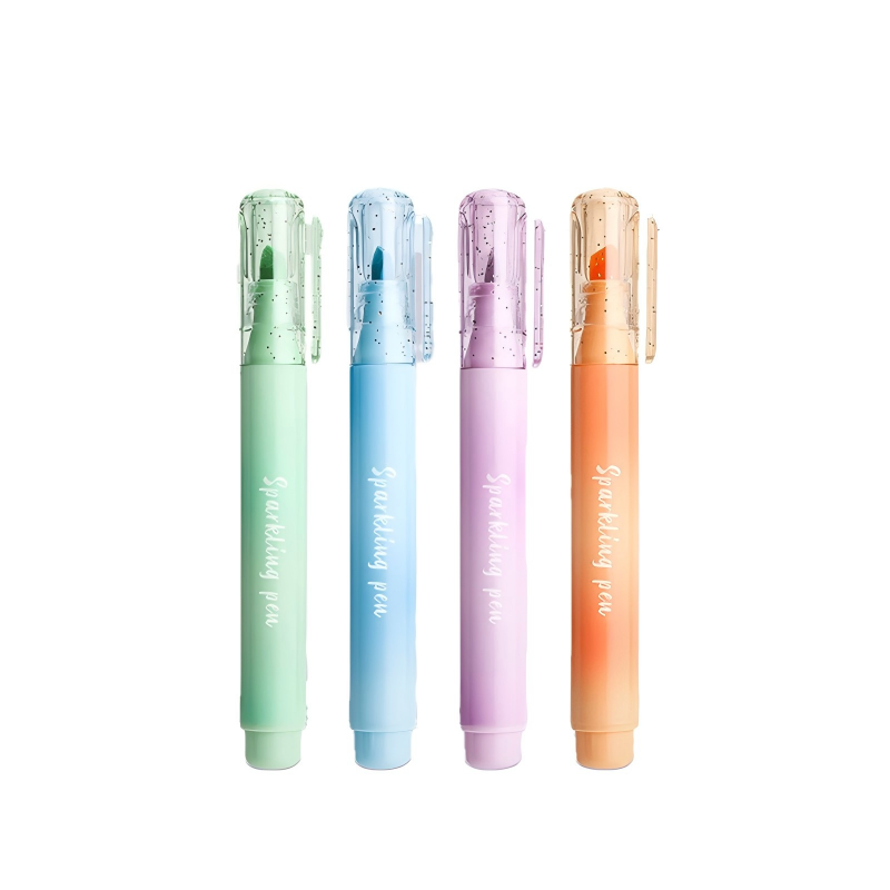 童益星 荧光笔 海边落日 1盒4支装 混色（单位：盒）