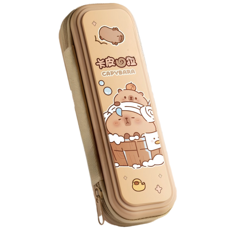 童益星 文具盒 卡皮巴拉 220*40*70mm 褐色（单位：个）