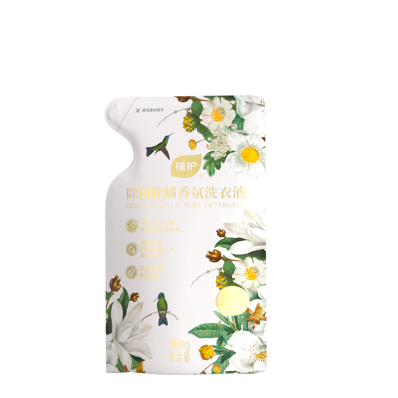 植护 除菌除螨香氛洗衣液 樱花香型 500g*1袋 白色（单位：袋）