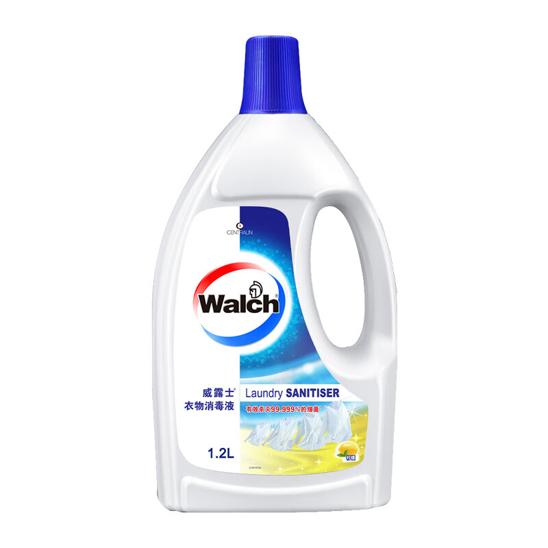 威露士 衣物消毒液 柠檬味 1.2L*2瓶 蓝色（单位：组）