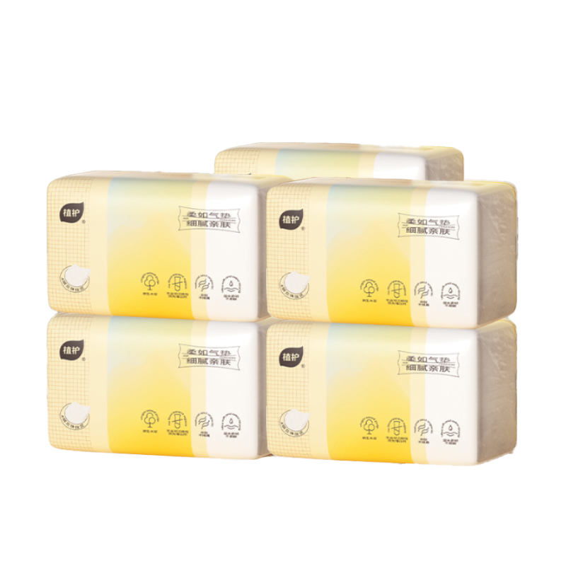 植护 气垫纸巾（炽芒系列）155*175/4层 ZH408740*6 90抽*6包/提  白色（单位：提）