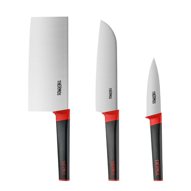 膳魔师（THERMOS） 马氏体不锈钢 刀具套装 FE-6003 3件 黑色（单位：套）