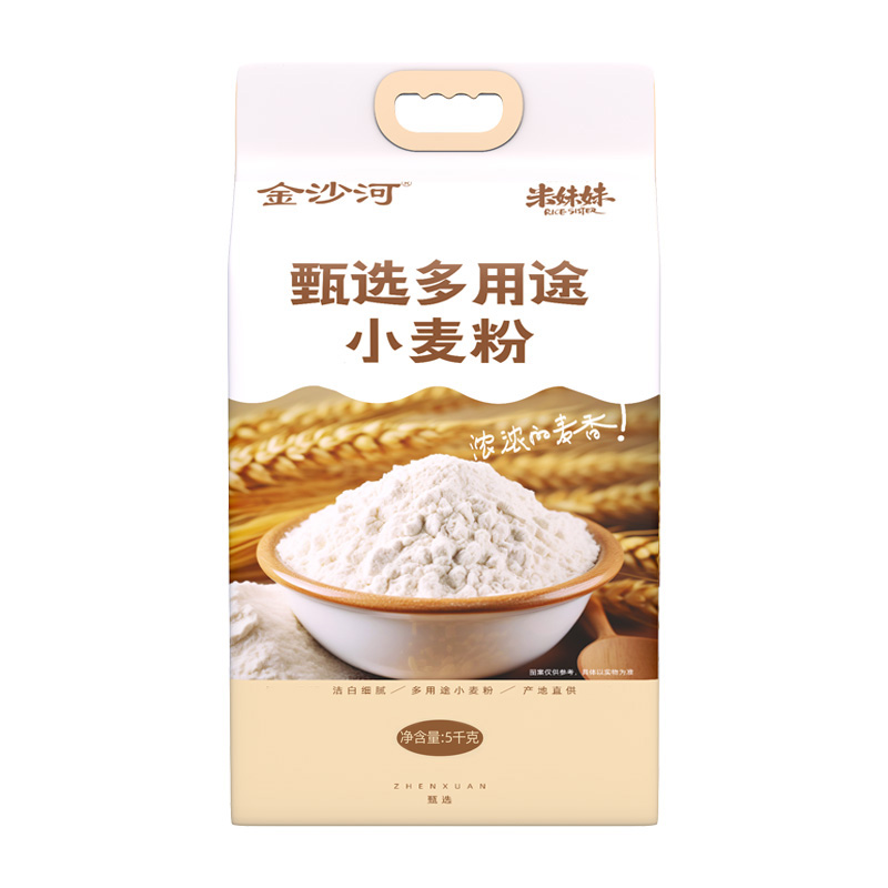 米妹妹（MIMEIMEI） 面粉 甄选多用途小麦粉 5kg*1 白色（单位：袋）