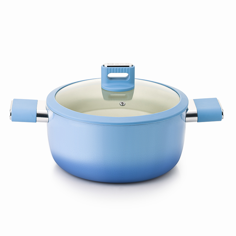 康巴赫 溢彩不粘汤锅 LPB-TD24A 24cm  渐变蓝（单位：套）