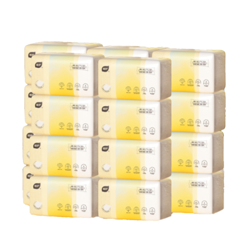 植护 气垫纸巾（炽芒系列）155*175/4层 ZH408740*20 90抽*20包/箱  白色（单位：箱）