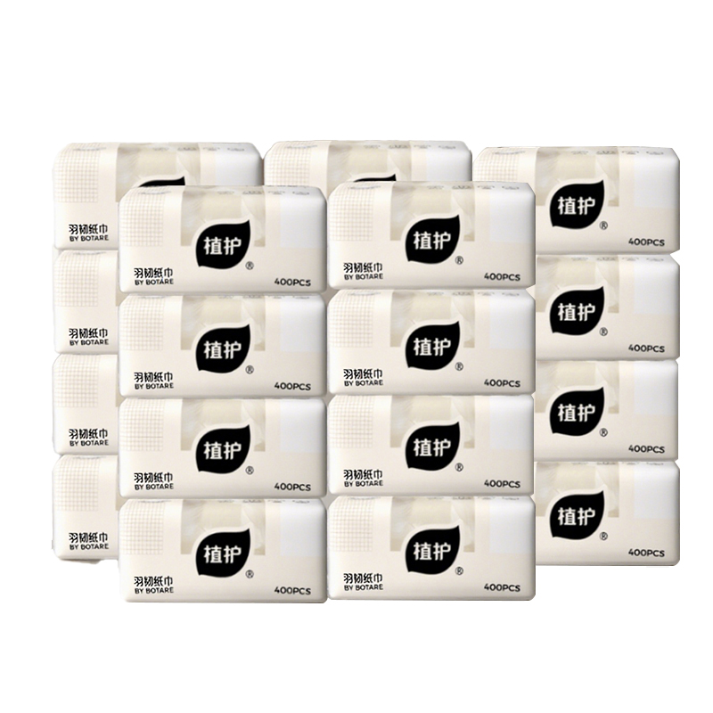 植护 韧享纸巾（羽韧系列）139*180/4层 ZH408741*20 100抽*20包/箱  白色（单位：箱）
