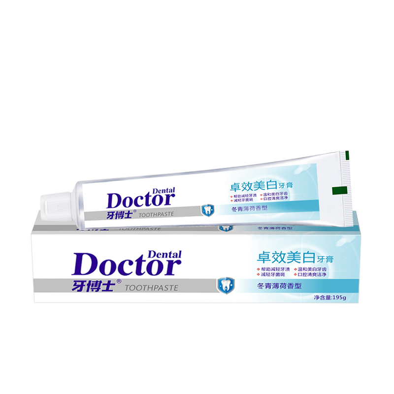 牙博士 牙膏 卓效洁白 195g 白色（单位：支）