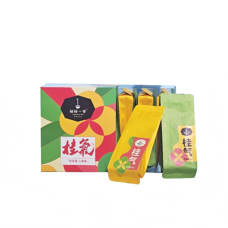 得一茶 花茶调味茶 桂花红茶 75g（5g*15泡） 黄色（单位：盒）