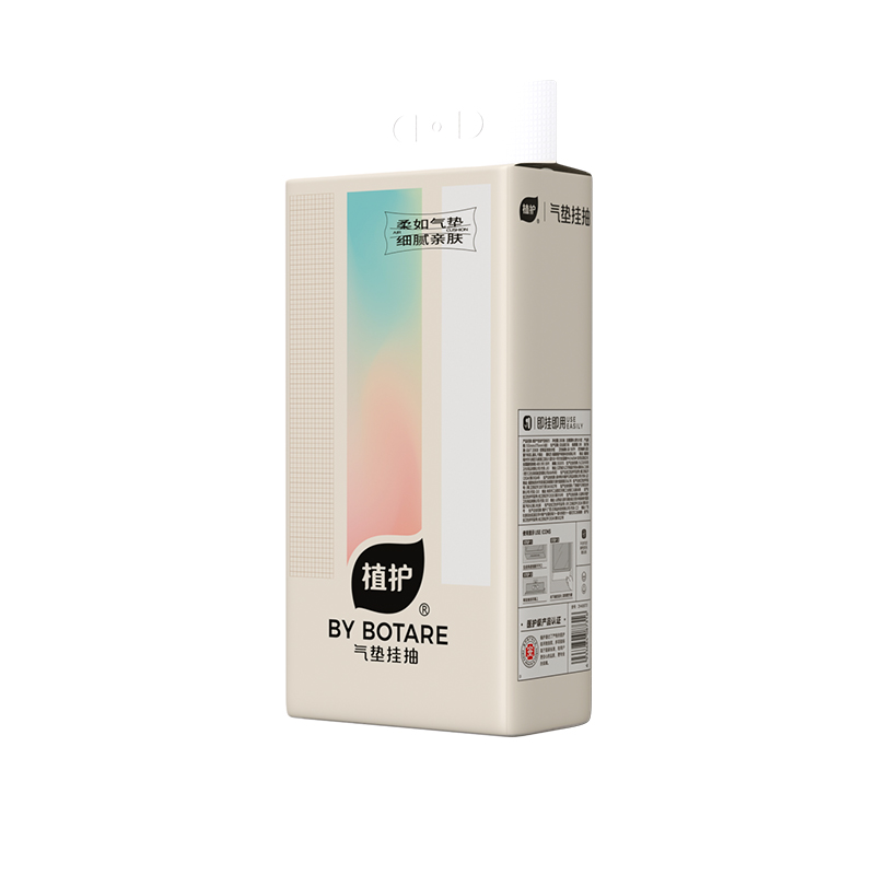 植护 挂式气垫纸巾（幻彩系列）155*175/4层 ZH408731*1 280抽*1提  白色（单位：提）