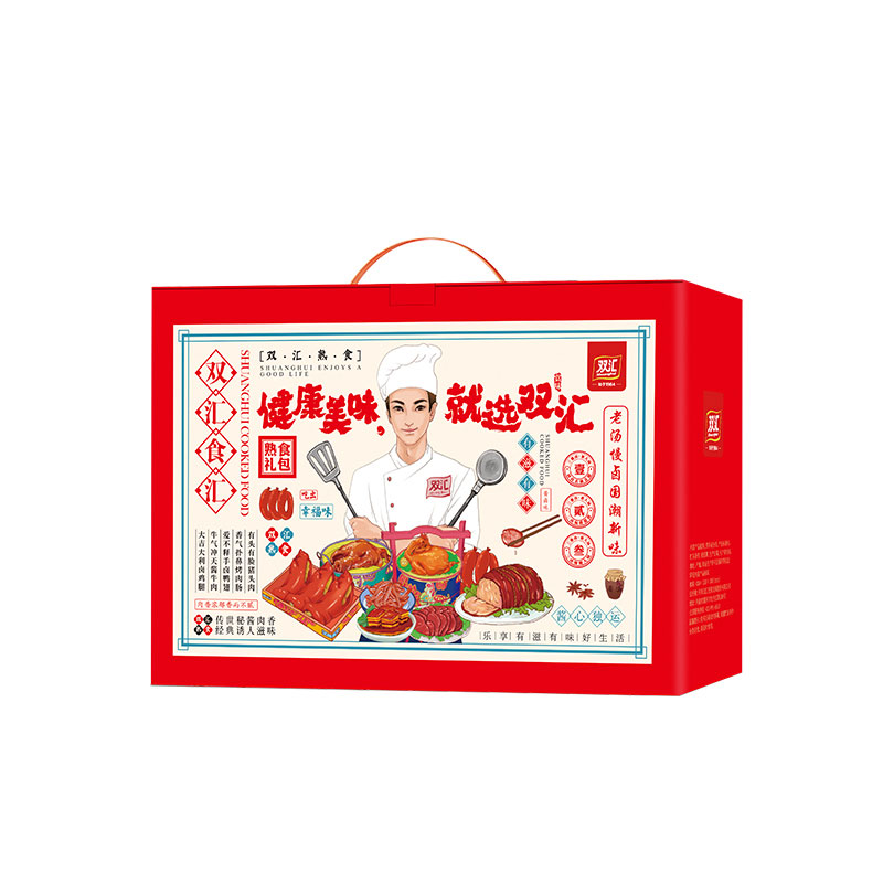 双汇 熟食.食汇                休闲礼盒 1380g 红色（单位：盒）