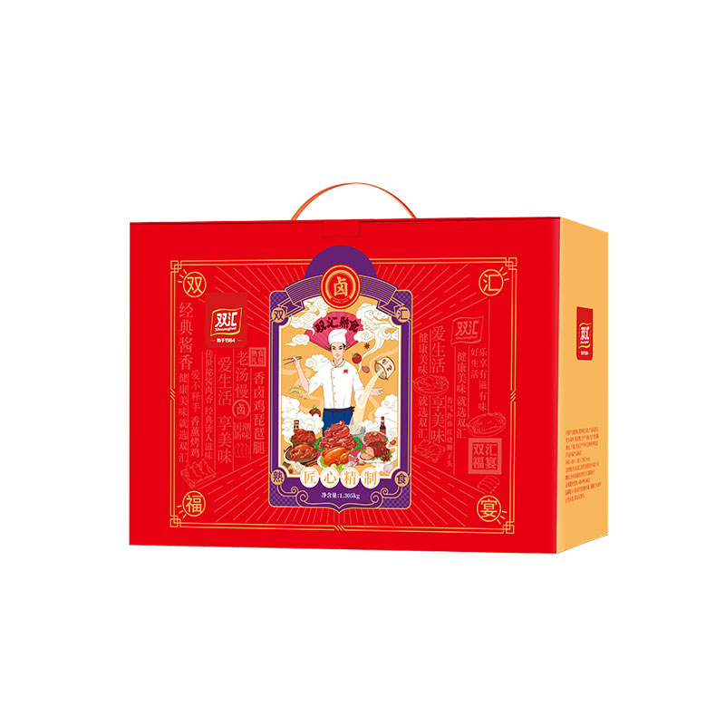 双汇 熟食.福宴 休闲礼盒 1600g 红色（单位：盒）