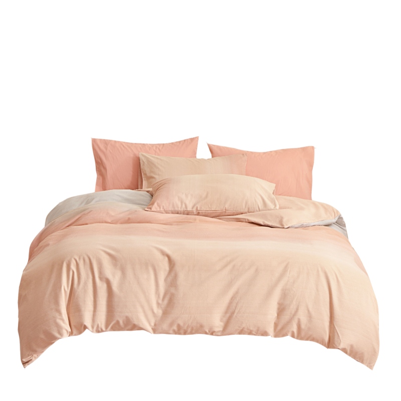 罗曼罗兰（ROMROL） 全棉磨毛四件套 温柔晨光TJ010 200*230cm  杏色（单位：套）
