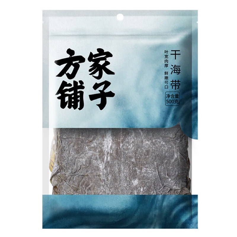方家铺子 干海带 海产干货 500g 蓝色（单位：袋）