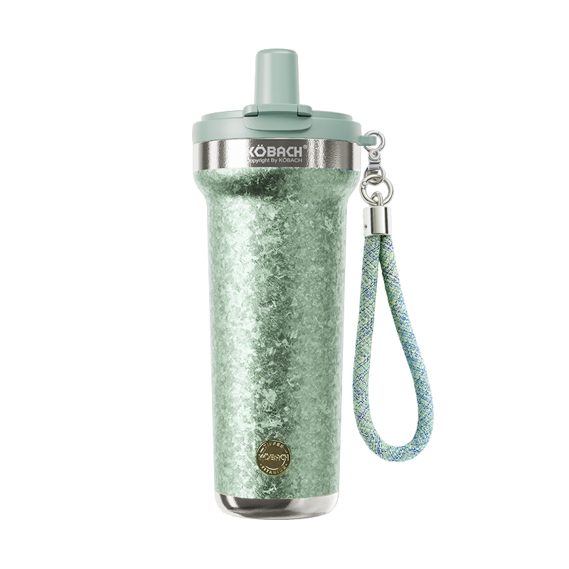 康巴赫 纯钛保温吸管钛啡杯 KH-B75T02 750ml 浅祖母绿（单位：个）
