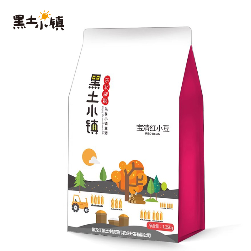 黑土小镇 宝清红小豆 五谷杂粮 1.25kg 混色（单位：袋）