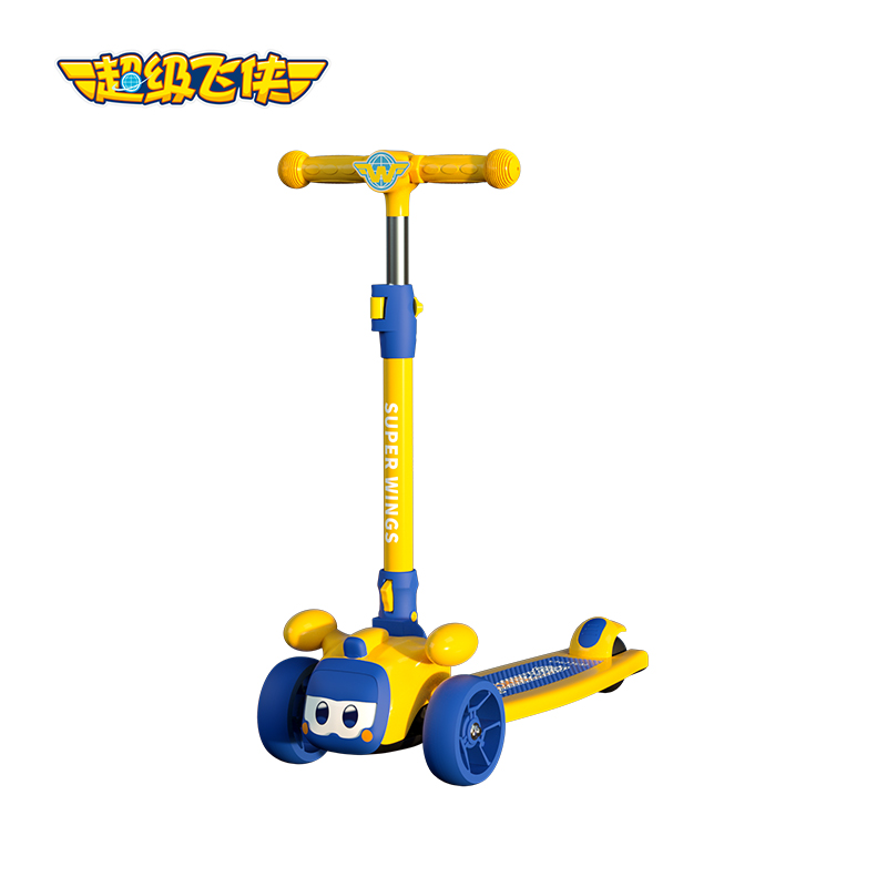 超级飞侠 儿童滑板车 MP-SW2204 61*28*（62-72）cm  黄色（单位：辆）