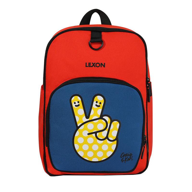 乐上（LEXON） 【C&K联名】1-3年级&幼儿园书包亲子包大号 LNR8004R-L-CK 26*36*14cm 红色（单位：个）