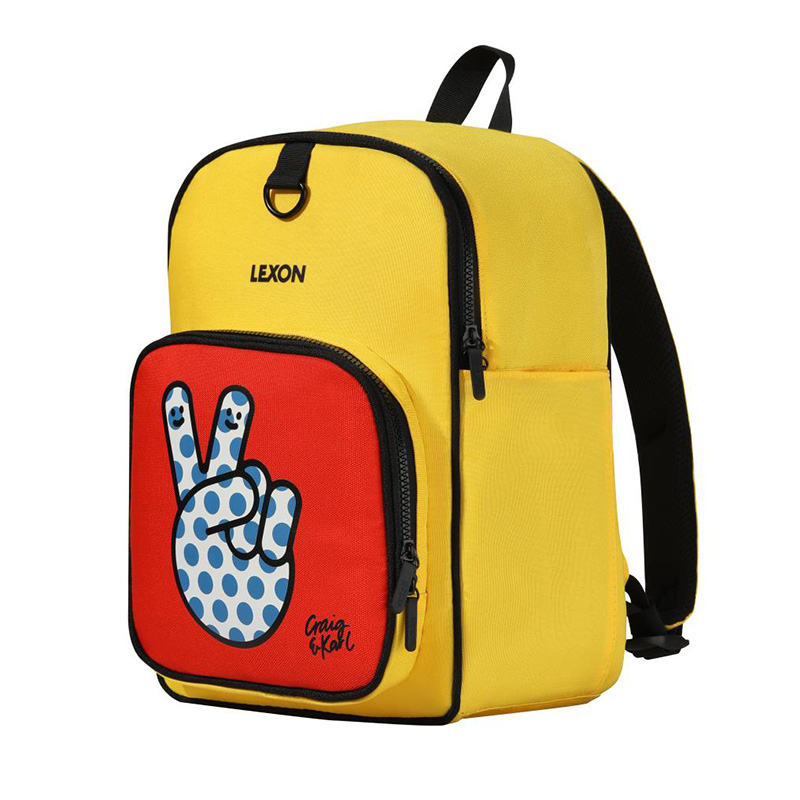 乐上（LEXON） 【C&K联名】1-3年级&幼儿园书包亲子包大号 LNR8004Y-L-CK 26*36*14cm 黄色（单位：个）