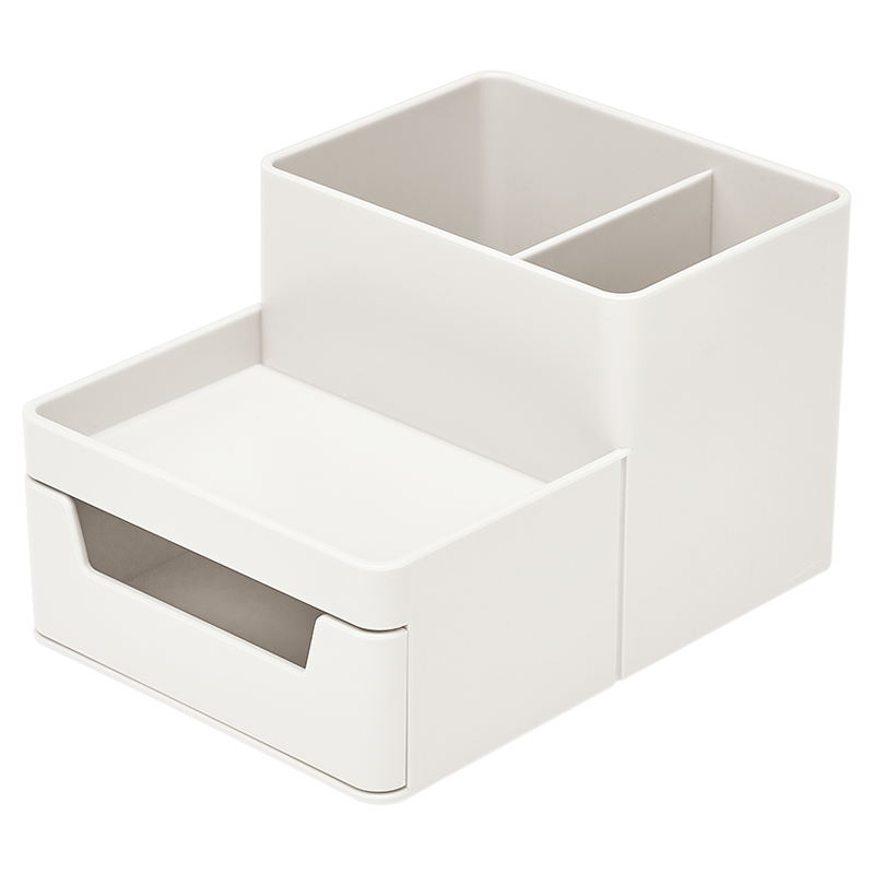 齐心（COMIX） 多功能收纳盒  B2009 4格  白色（单位：个）
