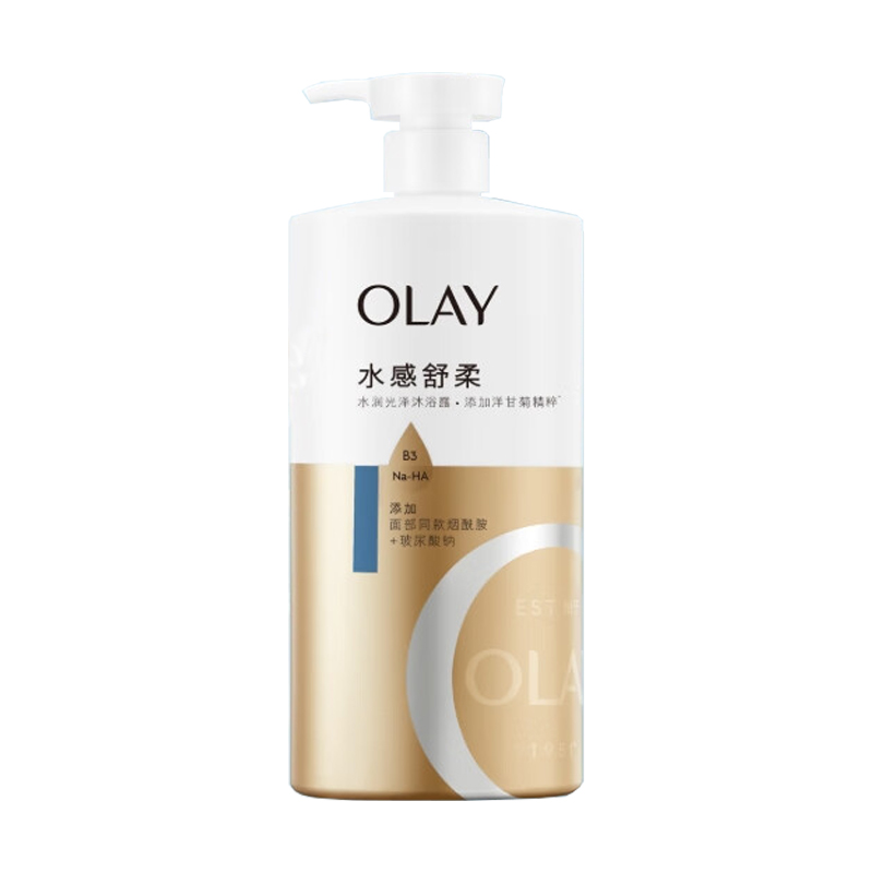 玉兰油（OLAY） 水润光泽沐浴露 洋甘菊 水感舒柔 730ml 白色（单位：瓶）