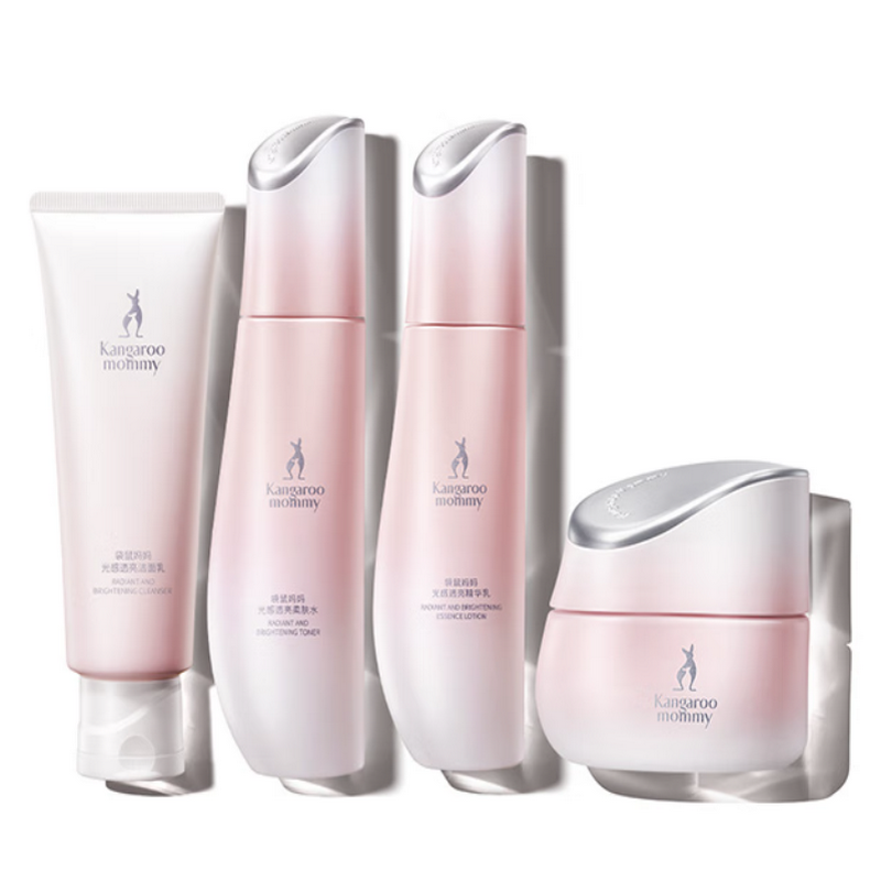 袋鼠妈妈 光感透亮礼盒 100091685134 4件套 粉色（单位：套）