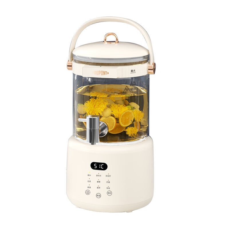 杜邦（DUPONT） 养生壶 PYS-KY1028 2.8L  白色（单位：台）