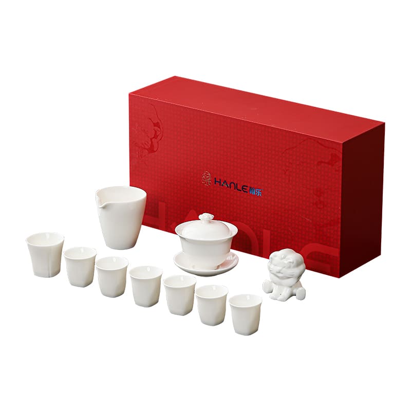 翰乐 茶具 HL-SLYZ27 12件套 白色（单位：套）