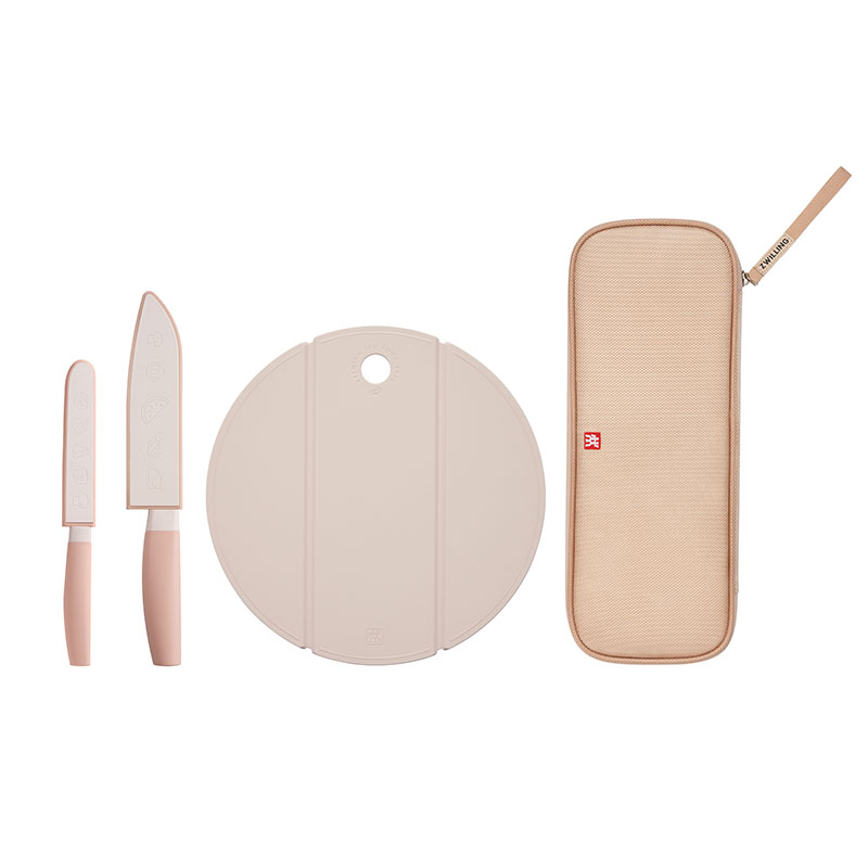 双立人（ZWILLING） 便携刀包套装 1029077 4件套 粉色（单位：套）