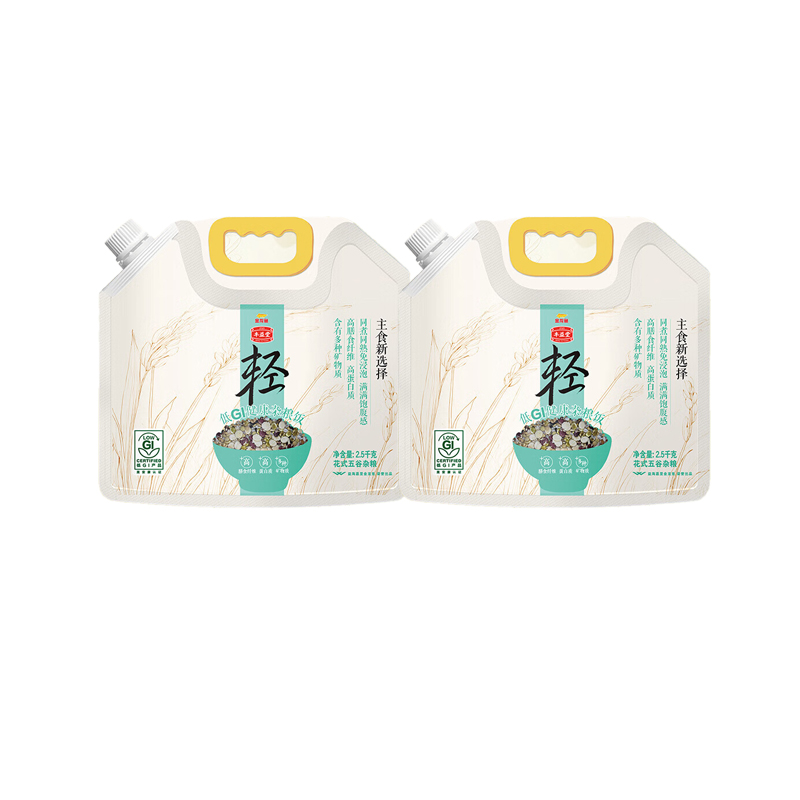 金龙鱼 丰益堂低GI杂粮大米 健康 2.5kg*2 白色（单位：组）