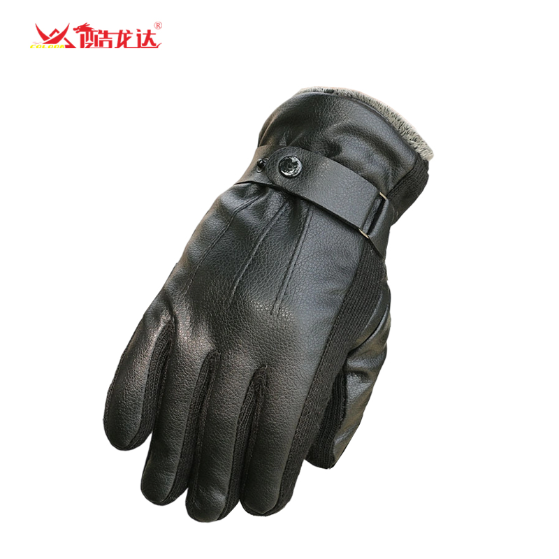 酷龙达（Coloda）  冬季保暖加绒防寒PU皮手套 CLD-STX012 均码 混色（单位：双）