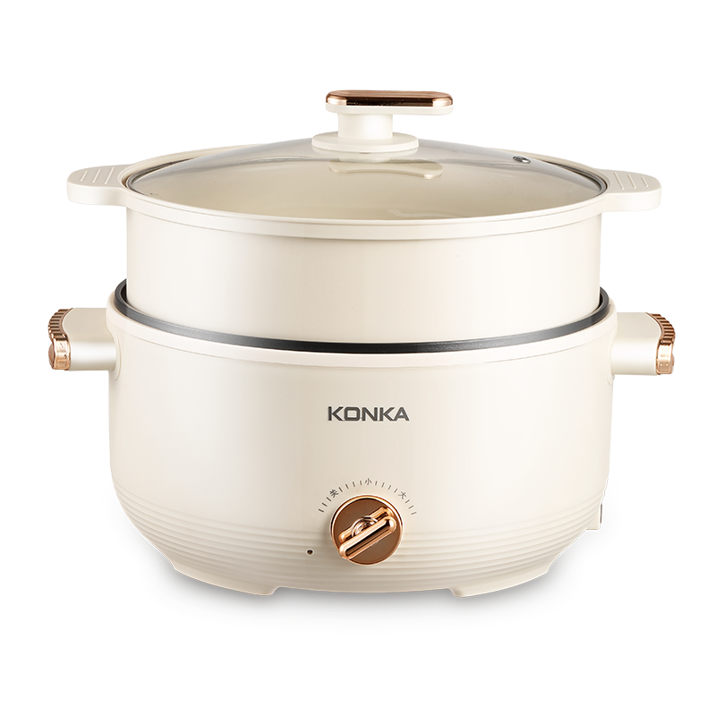 康佳（KONKA）  多功能电煮锅  KDHG-4006-M 4L 米黄色（单位：台）
