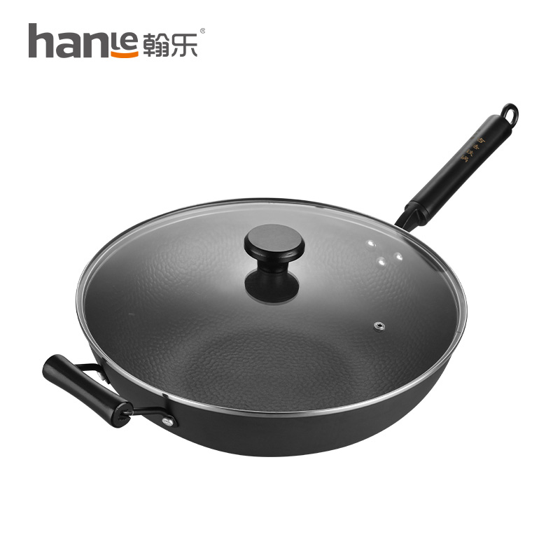 翰乐 釜遇炒锅 HL-TBZ01 36cm 黑色（单位：套）