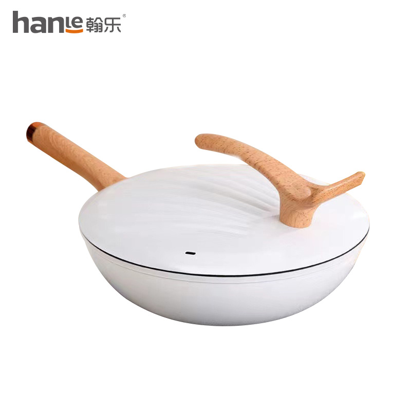 翰乐 炒锅 HL-C61 32CM  白色（单位：套）
