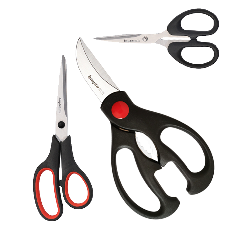 翰乐 剪刀 三件套 剪骨19cm、家用17cm、手工14cm 银色（单位：套）