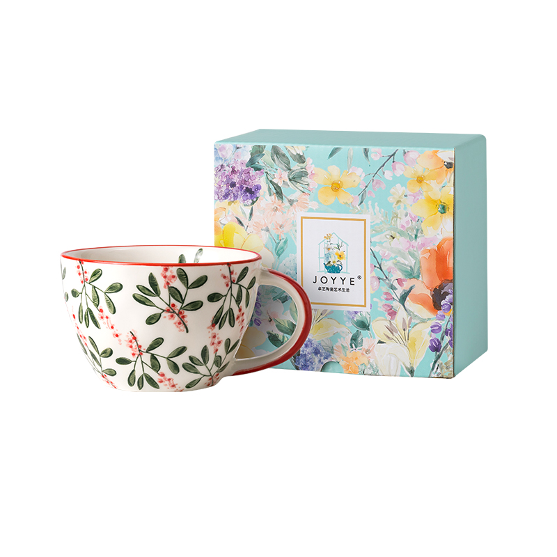 JOYYE 花果小调手绘杯 25029 380ml  海棠花（单位：个）