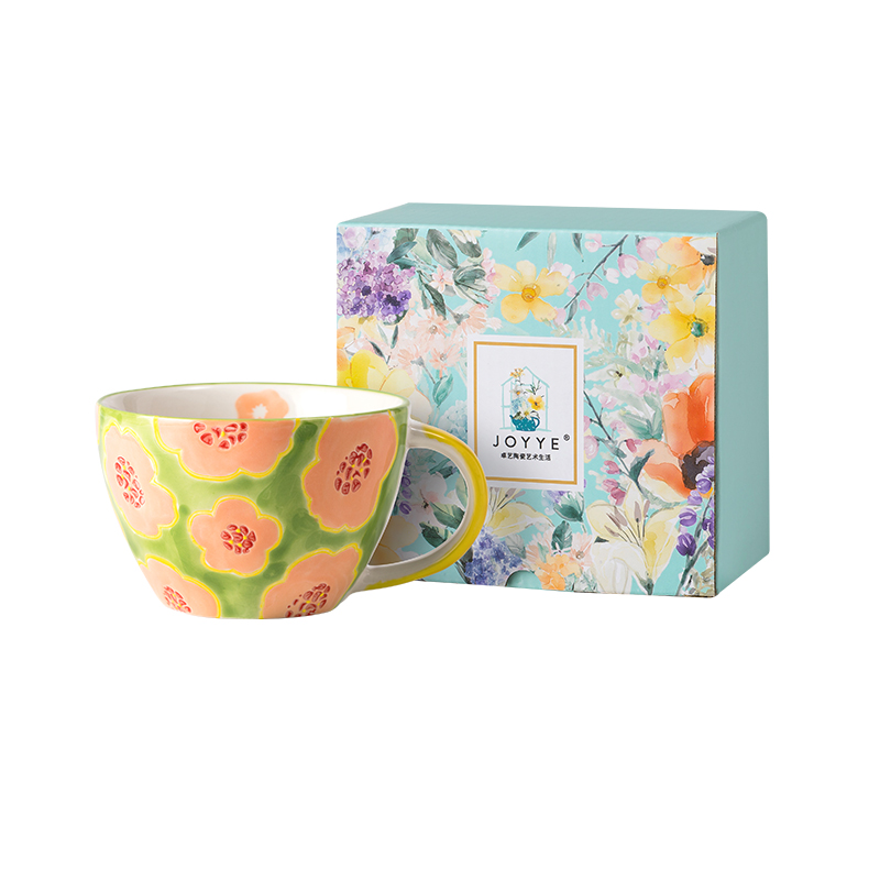 JOYYE 花果小调手绘杯 25029 380ml  太阳花（单位：个）